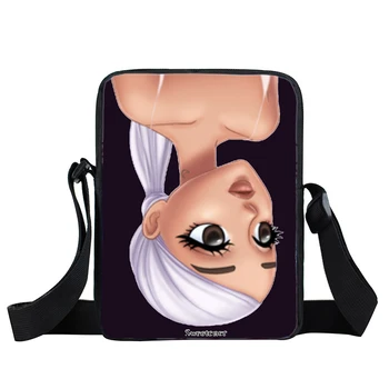 

New Ariana Grande Messenger Bag Female Portable Crossbody Bags Men Women Teens Shoulder Bags Children Cartoon Handle School Bags