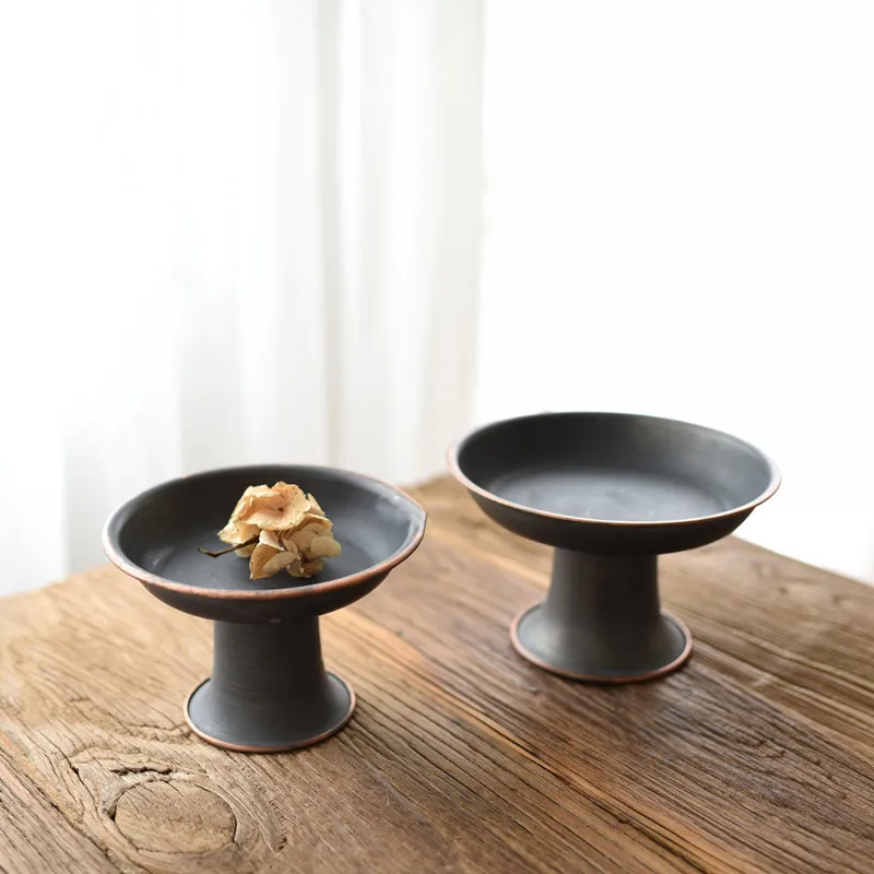Vintage Creative Iron Tray Tableware Dessert Plate Cake Dinner Plate Gifts Home Fruit Bread Nut Dried Storage Trays