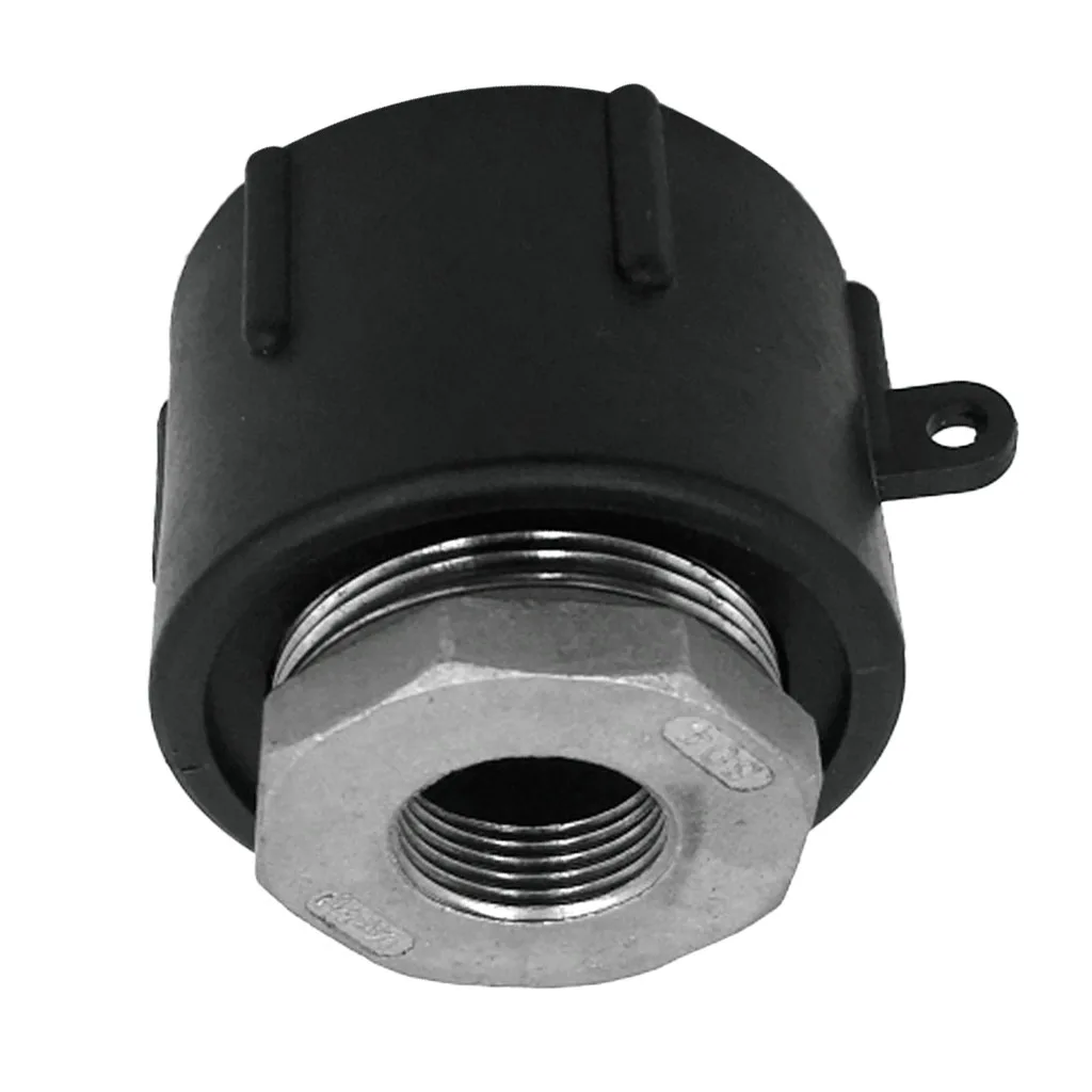 Plastic IBC Water Tank Adapter Garden Hose Connectors Fittings Tools 60mm Thread Import to Stainless 3/4 inch Inner Thread