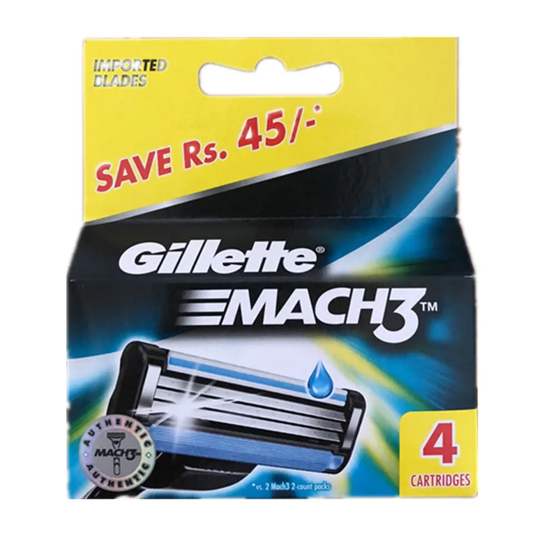 

Original Gillette Mach 3 Blades Razor Face Men Razor Blades for Men Face Remover Replacement Blade 4pcs