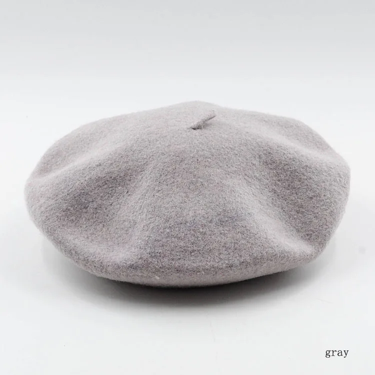 Fashion Autumn Winter Wool Beret Women Ladies Warm Winter Hats Women Solid Color Painter Hat French Bonnet Beanie Ski Cap