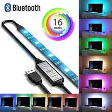 Bluetooth RGB LED Strip Light 5050 Waterproof 5M Diode Tape Flexible Neon Ledstrip Ribbon LED Strip USB 5V TV Backlight