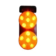 Конус Тип 12LED Солнечный Предупреждение светильник на солнечной энергии, Предупреждение светильник для конусной