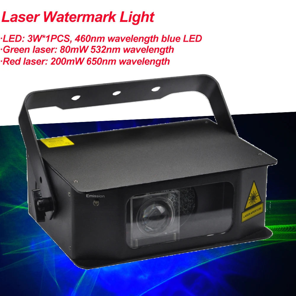 New Laser Water Pattern 2IN1 Light Nightclub DMX512 Bar Party Dance Singer Dance Props Music KTV box Christmas DJ LED Light