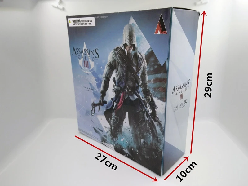 Фигурка Assassin Is Creed, PlayArts, Connor Kenway, подвижные игрушки, ПВХ, 27 см, модель, ПВХ, фильм, подарок, коллекционная кукла, Figma