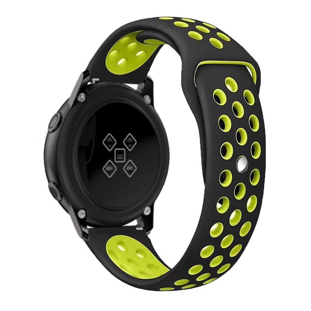 20 мм 22 мм ремешок для samsung gear S3 силиконовый ремешок для samsung gear S2/Galaxy 42 мм/Galaxy Active Band для huawei Watch GT