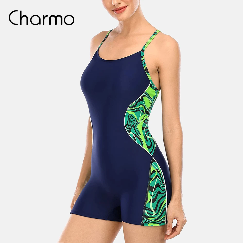 Charmo Women's One-Piece Beachwear Sport Bathing Suit Mokini Swimsuits 