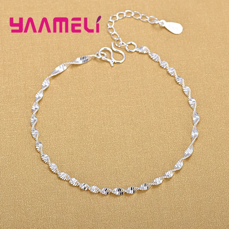 Trendy Women Foot Chains Adjustable Mujer Charm 925 Sterling Silver Color Anklets Bohemia Jewelry Summer Holiday Design - Image 3