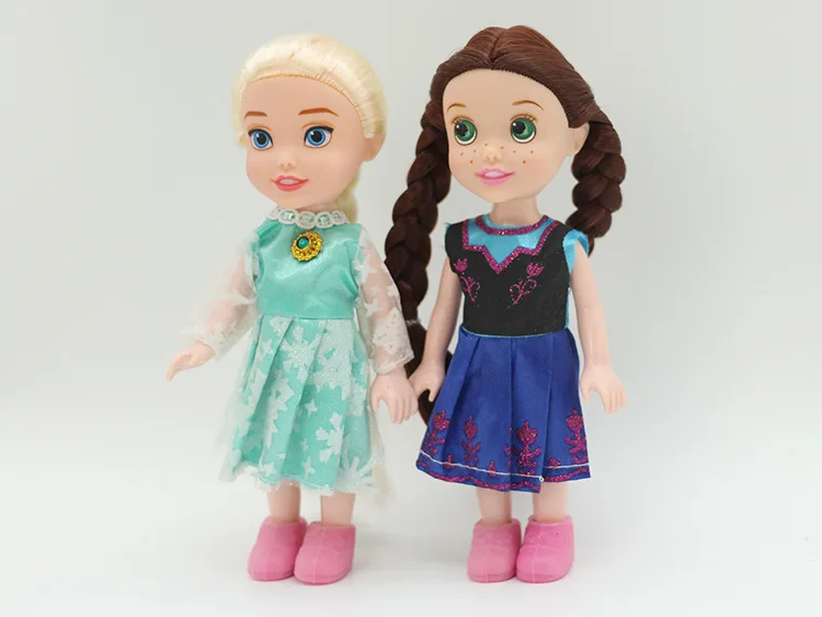 Дисней Холодное сердце 3 шт. Принцесса Анна Эльза кукла для девочки игрушка Принцесса Анна Эльза куклы для девочки подарок игрушка 16 см маленькая пластиковая детская кукла