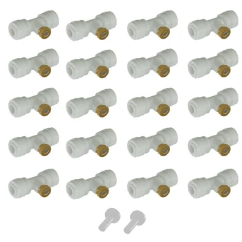 

Big deal 20Pcs Misting Nozzles Kit Cooling System 1/4inch Slip-Lock Tees Fog Nozzles for Patio Misting System Garden