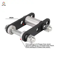 Мотоцикл понижение задней подвески адаптер Комплект Регулируемый для YAMAHA Blaster YFS200 YFS 200 1988 1989 1990 1991 1992 1993 1994 1995-2006