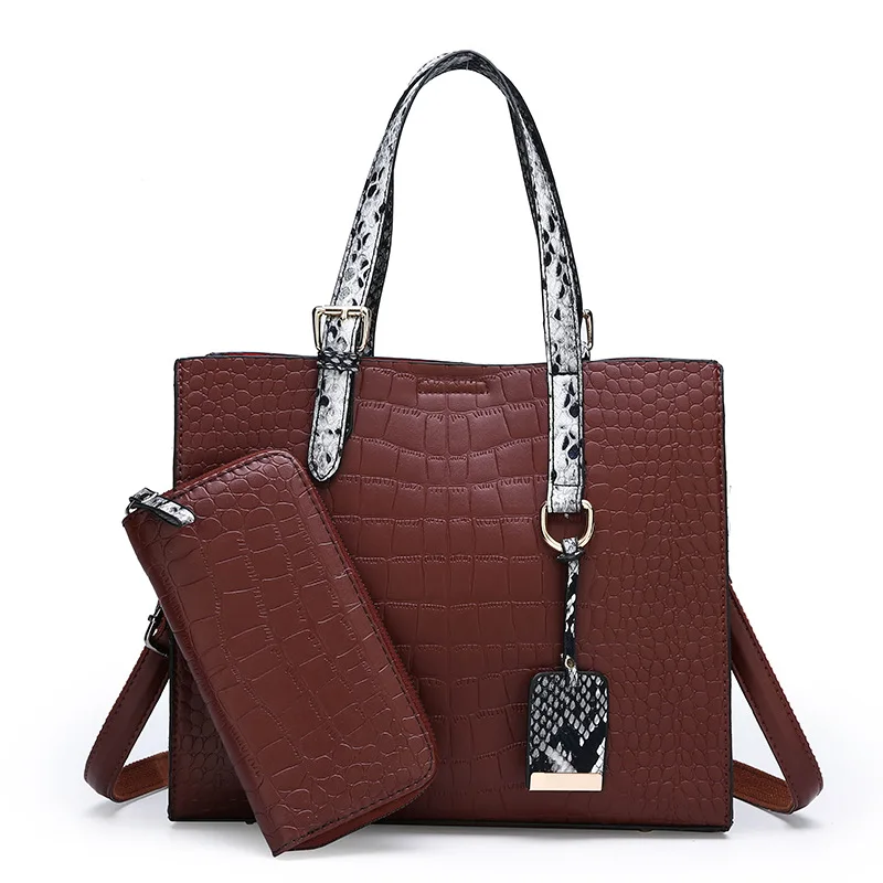 

2019 Spring And Summer New Style Crocodile Pattern WOMEN'S Bag Korean-style Fashion Simple Versatile Shoulder Single Package Han
