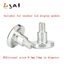 LianSai – vis M4 à filetage externe, 100 pièces/lot, adapté à l'affichage LED extérieur, installation magnétique, panneau LED extérieur