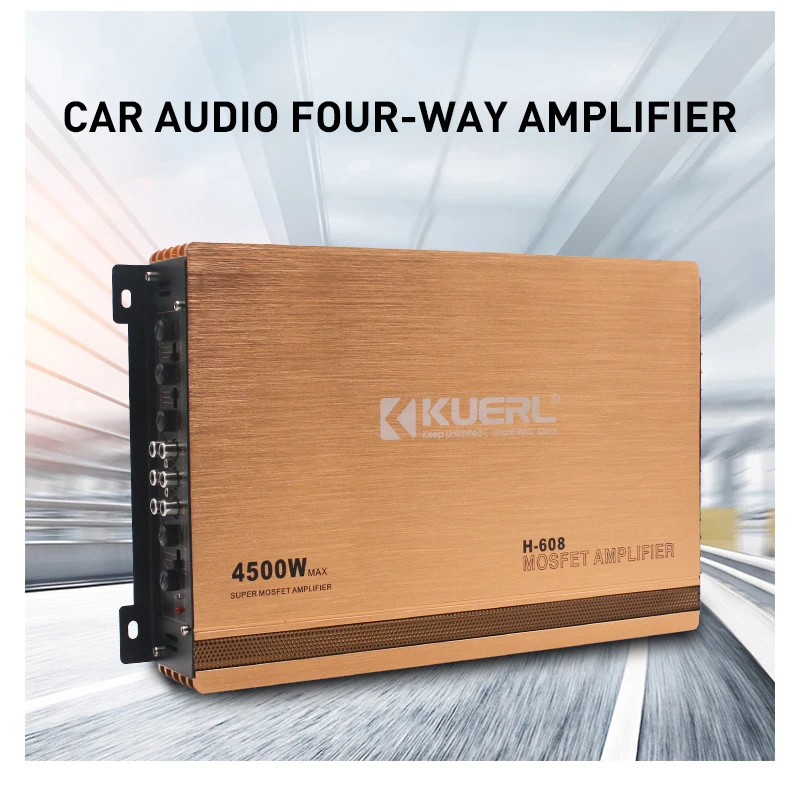 4500W4channelAmplifierHighpowerCarAudioAmplifierH608