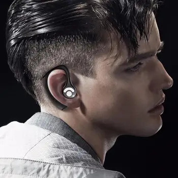 

Wireless Bluetooth Earphones Stereo Headset Single Handsfree with Microphone Business Bluetooth Head-phones For Driving