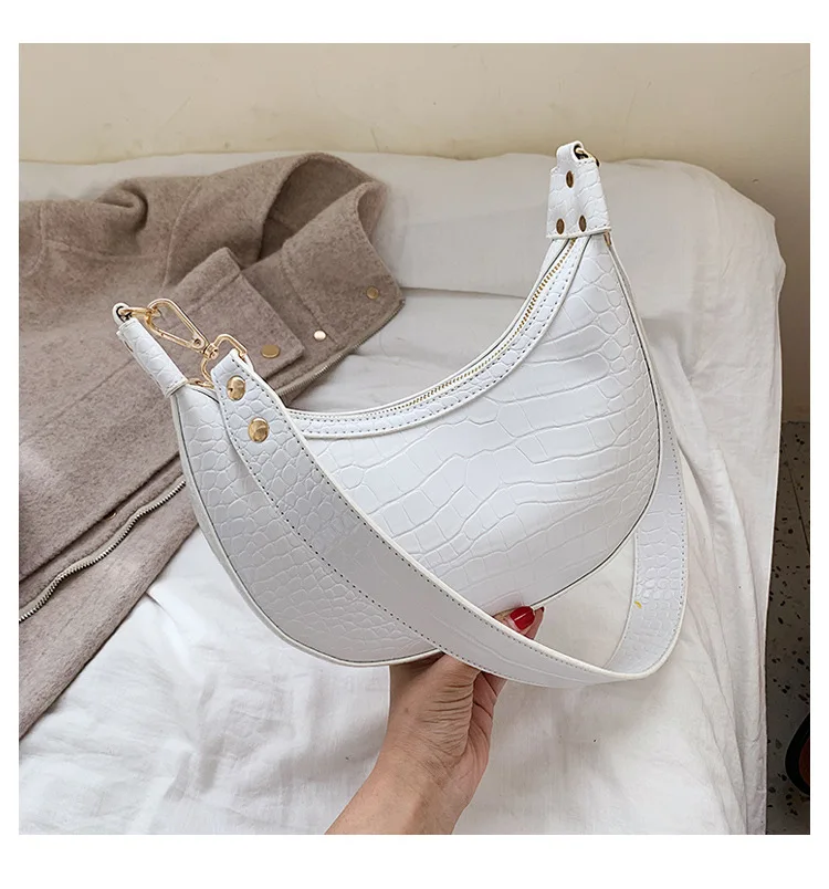 Горячая Распродажа, сумка для женщин, модная однотонная крокодиловая сумка через плечо, простая сумка на плечо, женская сумка-мессенджер