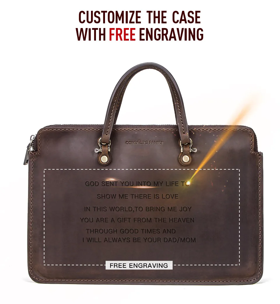 Vintage Leather Laptop bag For Macbook Pro 15