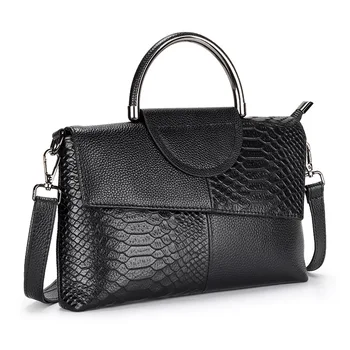 

Alligator Pattern Women Messenger Handbags Sac Cow Leather Street Casual Solid Zipper Shoulder Bags Bolsa Mujer 2020 New