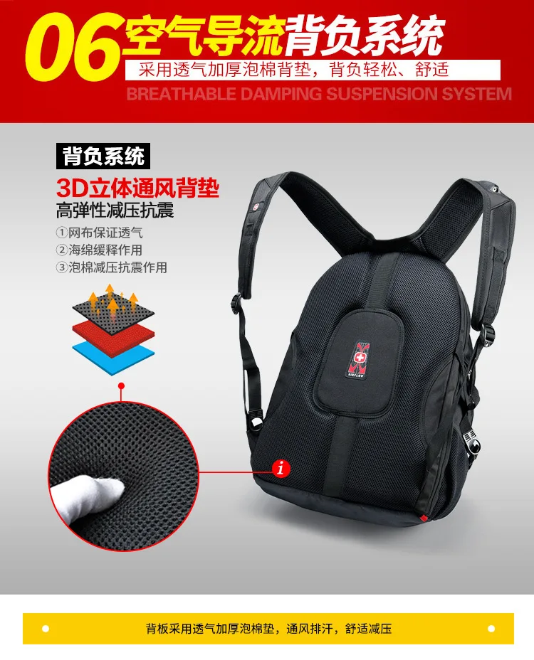 Crossten Swiss Multifunctional 17.3" Laptop Backpack sleeve case bag Waterproof USB Charge Port Schoolbag Hiking Travel bag