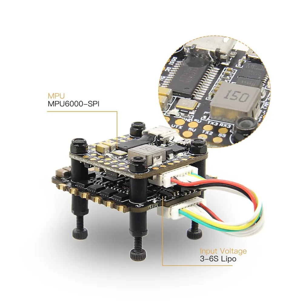 FD435 стек Flytower 20x20 3-6S FD F4 мини Контроллер полета 35A BL32 4в1 ESC для гоночного дрона модель вертолета запчасти
