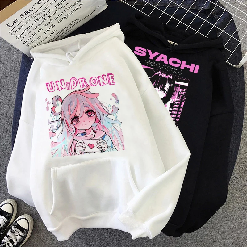 

Japanese Harajuku Anime Girls Hoodies Women Kawaii E-girls Punk Streetwear Aesthetic Cartoon Graphic Sweatshirts Unisex Female