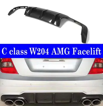

Carbon Rear Diffuser Bumper Lip For Mercedes-benz W204 Coupe Sedan Facelift & C63 2011 2012 2013 2014