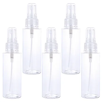 

5pcs 80ml Mini Lotion Storage Bottle Press Bottle with Lid Cosmetics Dispenser Shampoo Holder Bottle (Transparent)