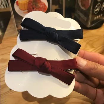 

Bowknot Hairpins Hair Barrettes Children Hair Accessories for Women Cute Girls Headwear Bow Boutique Solid Hair Clips T0258