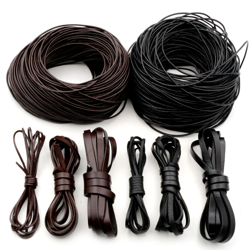 8 Meter/lot Soft Coffee Leather Braid Faux Suede Cord Rope String 1cm Width  For Bracelet Necklace Craft Gift Diy Strap - Cords - AliExpress