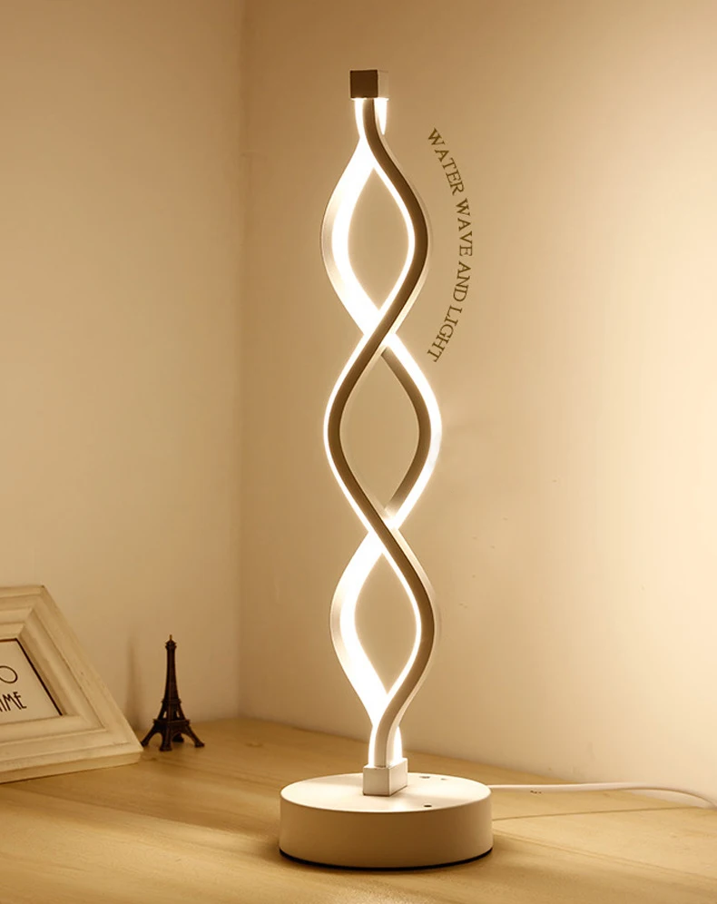 

Simple modern bedroom study hotel table lamp office decoration table lamp LED creative smart lamp