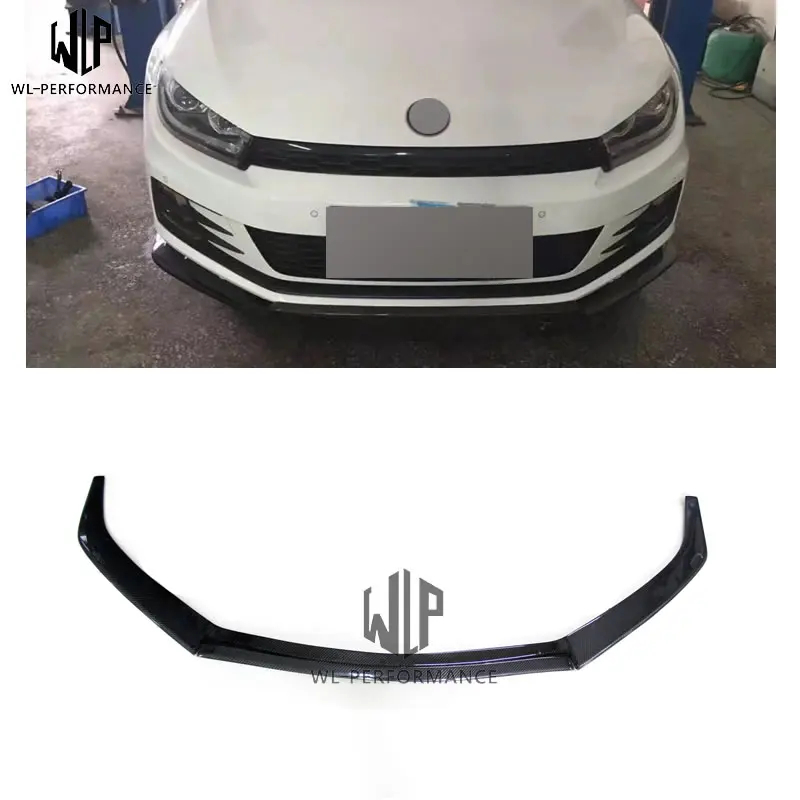 Scirocco R карбоновый автомобильный передний бампер для губ автомобильный комплект для Volkswagen Scirocco R 09-15 автомобильный Стайлинг использование