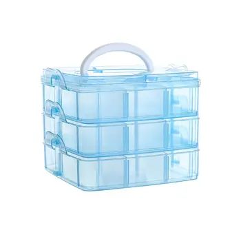 

Portable Jewelry Box Removable Grid CaseJ ewelry Storage Rings Necklaces Display X7JB