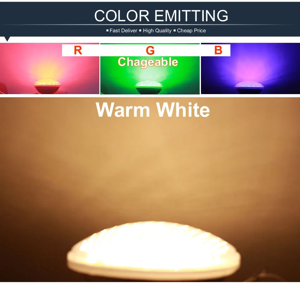 RGB Pool Light Par56 Luz Piscina 24W 36W Underwater Led Lamp Ip68 Waterproof Pond Lights 12V Led Light replace Halogen Lamp