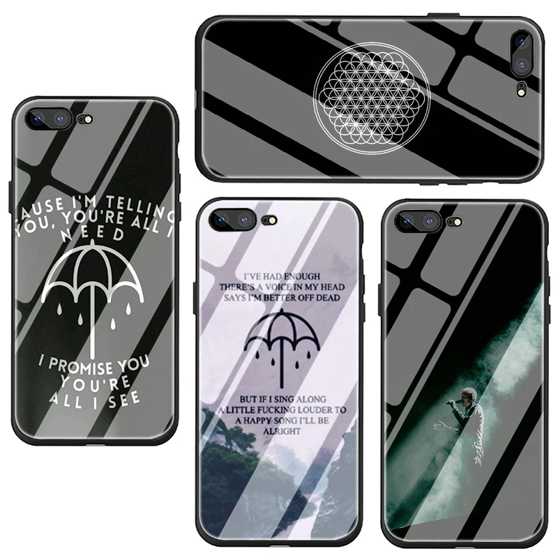 EWAU bring me horizon BMTH закаленное стекло чехол для телефона чехол для iPhone 5 5S SE 6 6s 7 8 Plus X XR XS 11 Pro Max