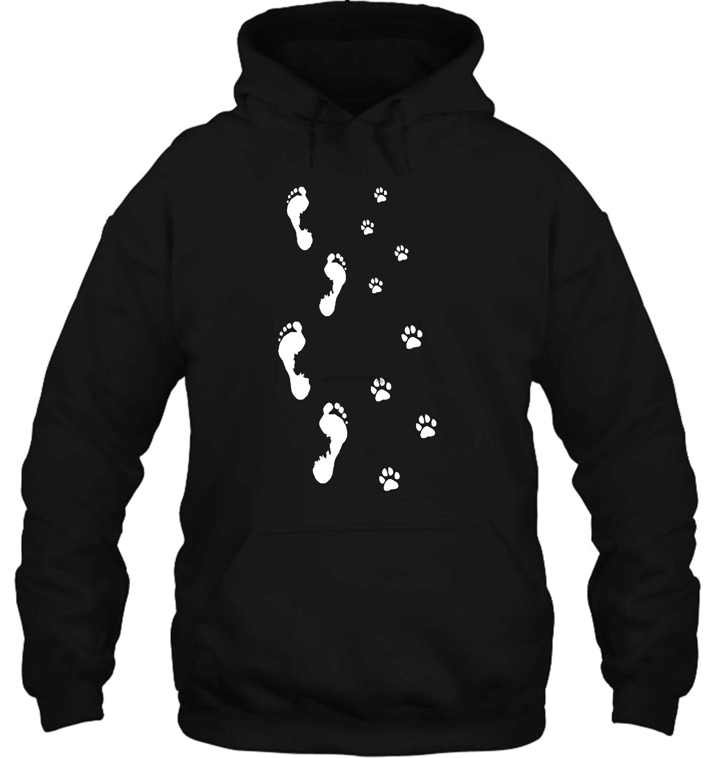 Never Walk Alone Lovely Dog Paw Print Foot Print Reg Cut S To 5xl Streetwear Men Women Hoodies Sweatshirts Hoodies Sweatshirts Aliexpress