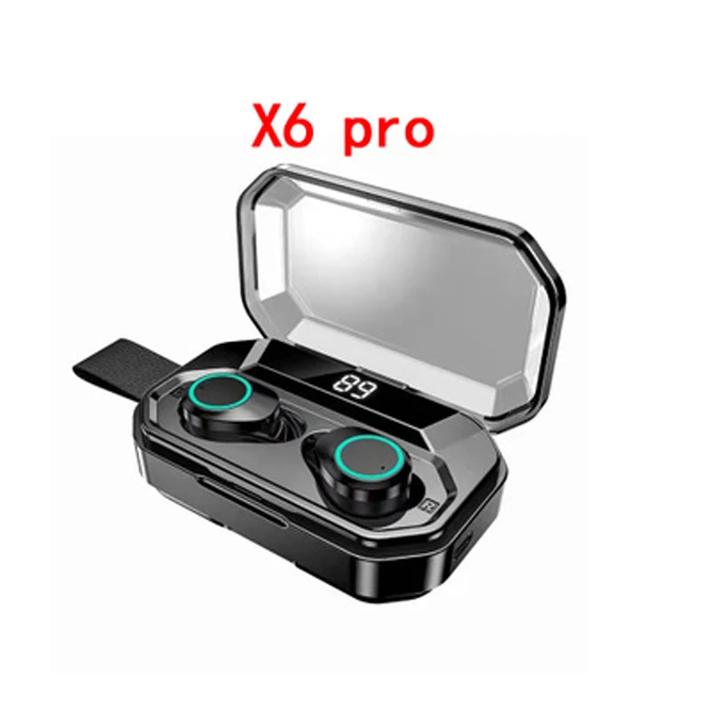 X6 PRO TWS X6/X6 PRO Jerry Bluetooth 5,0 Беспроводные наушники с отсеком для батареи 3000 мАч дисплей питания сенсорный IPX7 водонепроницаемый - Цвет: X6 PRO
