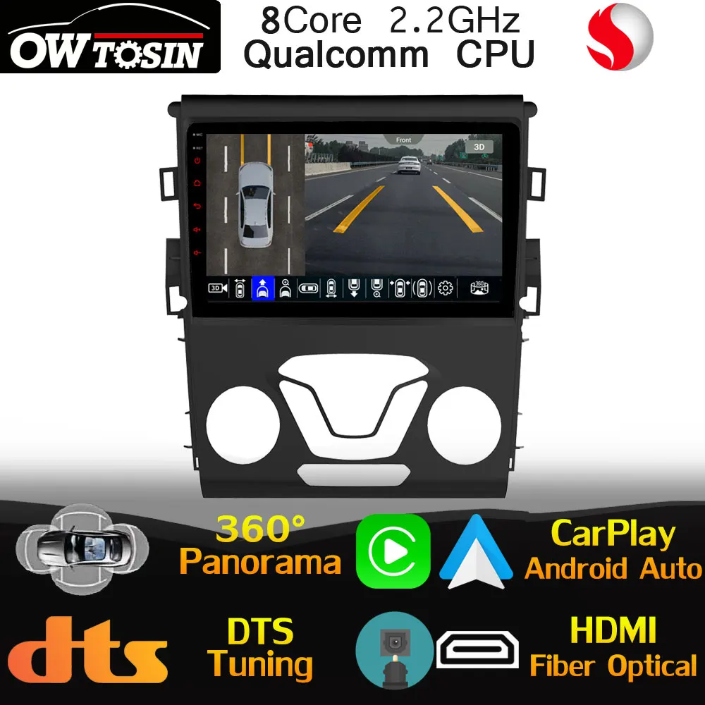 Процессор Qualcomm Android для Ford Mondeo 2013-2019 автомобильный мультимедийный плеер