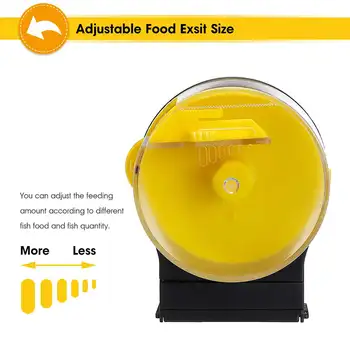 

Hot Mini Portable Fish feeder 50g/100g Automatic Fish feeder Fish Tank Smart Timer Feeder Home Aquarium Tank Household Fish Feed