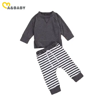 

Ma&Baby 0-24M Newborn Infant Baby Boy Clothes Set Casual Autumn Outfits Long Sleeve T shirt Striped Pants