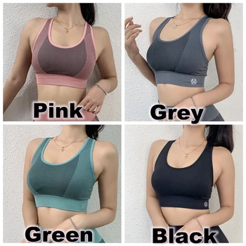 BINAND Shockproof Sports Bra Push Up Yoga Bra Sport Bra Top Running Gym Bra Padded Woman Sports Top Soft Fitness Sports Crop Top 5