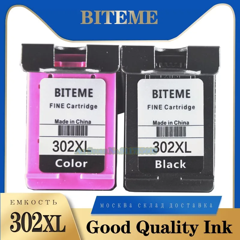 HUHIKAB 4x Ink Cartridge 302 For HP 302XL Compatible For HP Officejet 3830  3831 3832 3833 3834 4650 4652 4657 Inkjet Printer - AliExpress