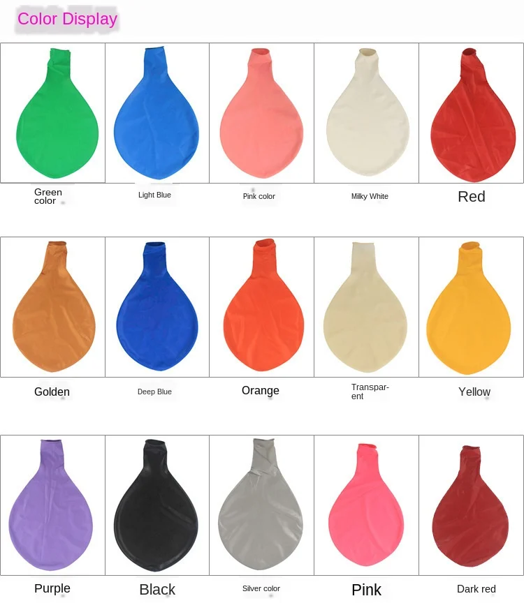 Description Picture 5 of item36-Inch Large Balloon, Colorful Round Latex Helium Balloon, Wedding, Baby Shower, Birthday Party Decoration