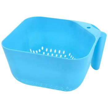 

Plastic Square Colander with Handle Fine Mesh Food Filter Colander-Pasta, Vegetable and Fruit Filter