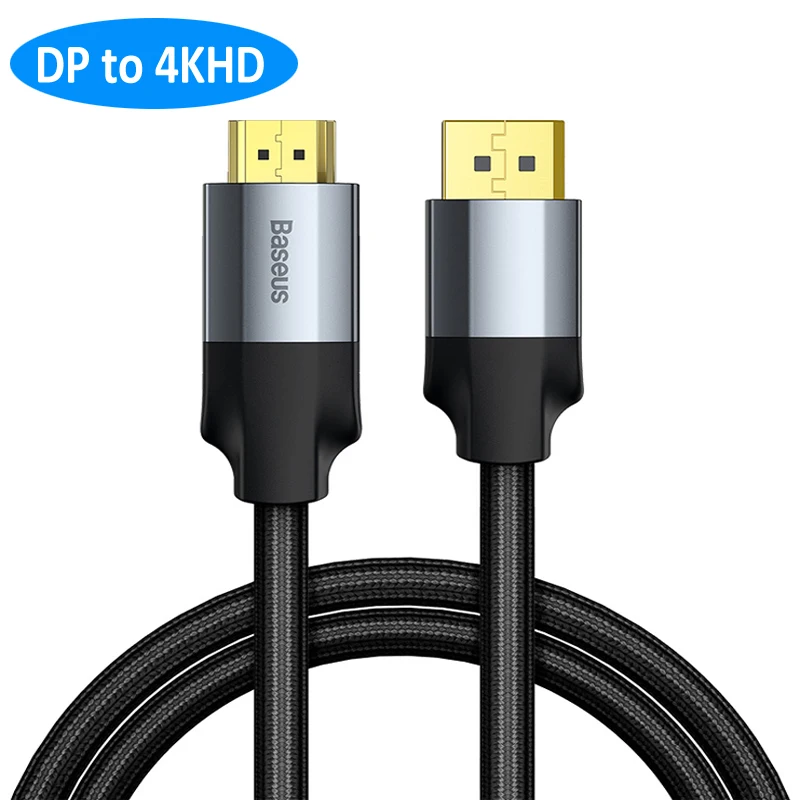DP to 4KHD Кабель преобразования Baseus 4K HD в DVI HD в VGA MiniDP в 4KHD MiniDP в DP адаптер конвертер видео кабель преобразования - Цвет: DP to 4KHD