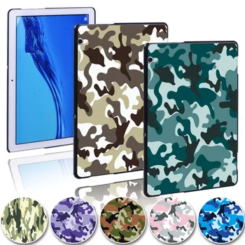 

Camouflage Slim Tablet Case for Huawei MediaPad T3 8 10 / T5 10 Scratch Resistant Hard Plastic Back Shell Tablet Case Cover