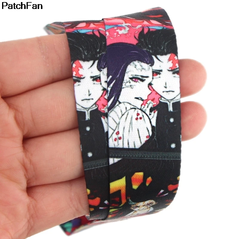 20 шт./лот A2622 Patchfan аниме kimetsu no yaiba ремень шейный ремешки для мобильного телефона USB ID бейдж держатель ключ для детей