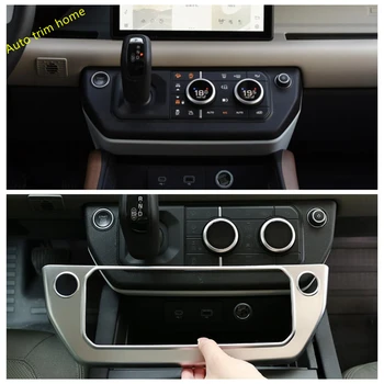 

ABS Matte Interior Refit Kit For Land Rover Defender 110 2020 2021 Transmission Shift Gear Panel Frame Decoration Cover Trim