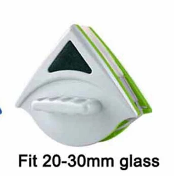 Портативная двухсторонняя Магнитная оконная щетка для чистки стекла для мытья окон очиститель стеклянной поверхности щетка для ванной кухни - Цвет: 20 to 30 mm