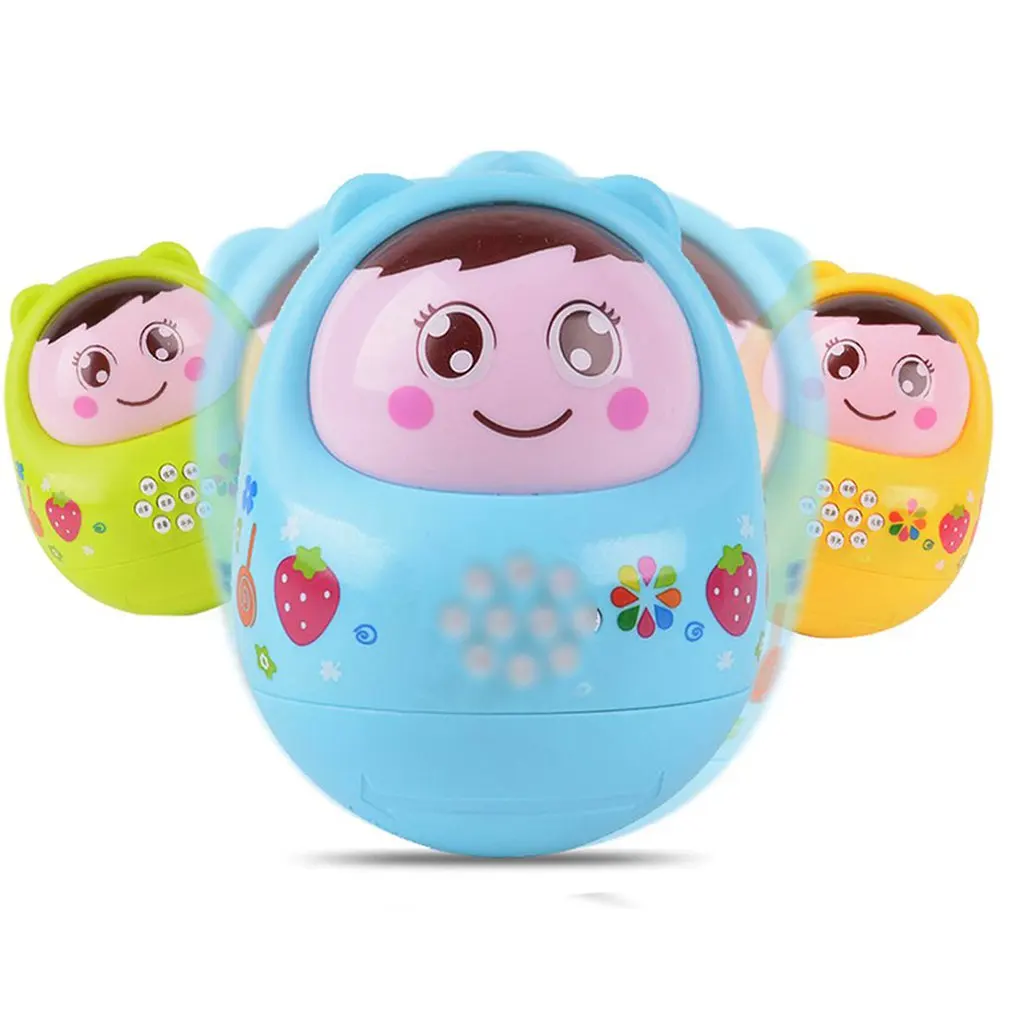 Новинка, От 0 до 1 года, детская игрушка, большой стакан для детей 3-6-9-12 месяцев, игрушка для раннего образования, милый Неваляшка, музыкальный светильник