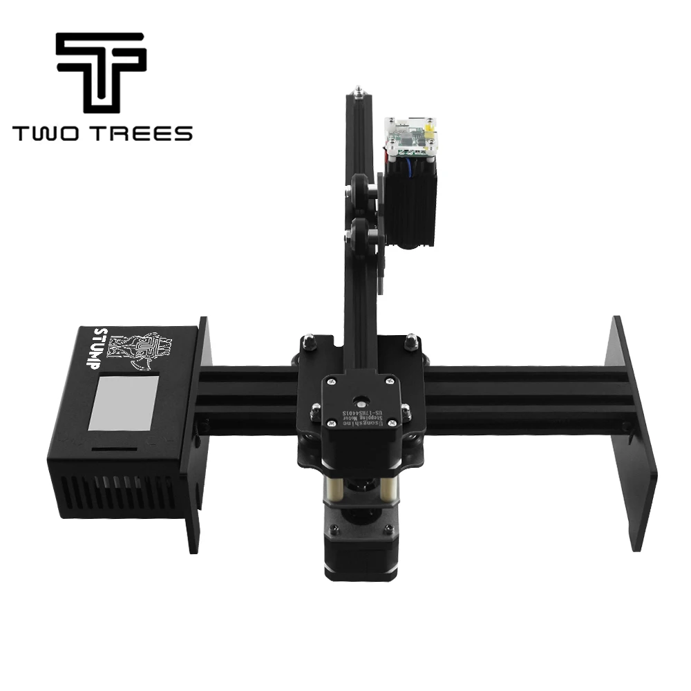 TWOTREES пень лазерный мини ЧПУ лазерный Однорычажный гравировальный станок 3d принт DIY гравер Настольный деревянный маршрутизатор/резак/принтер